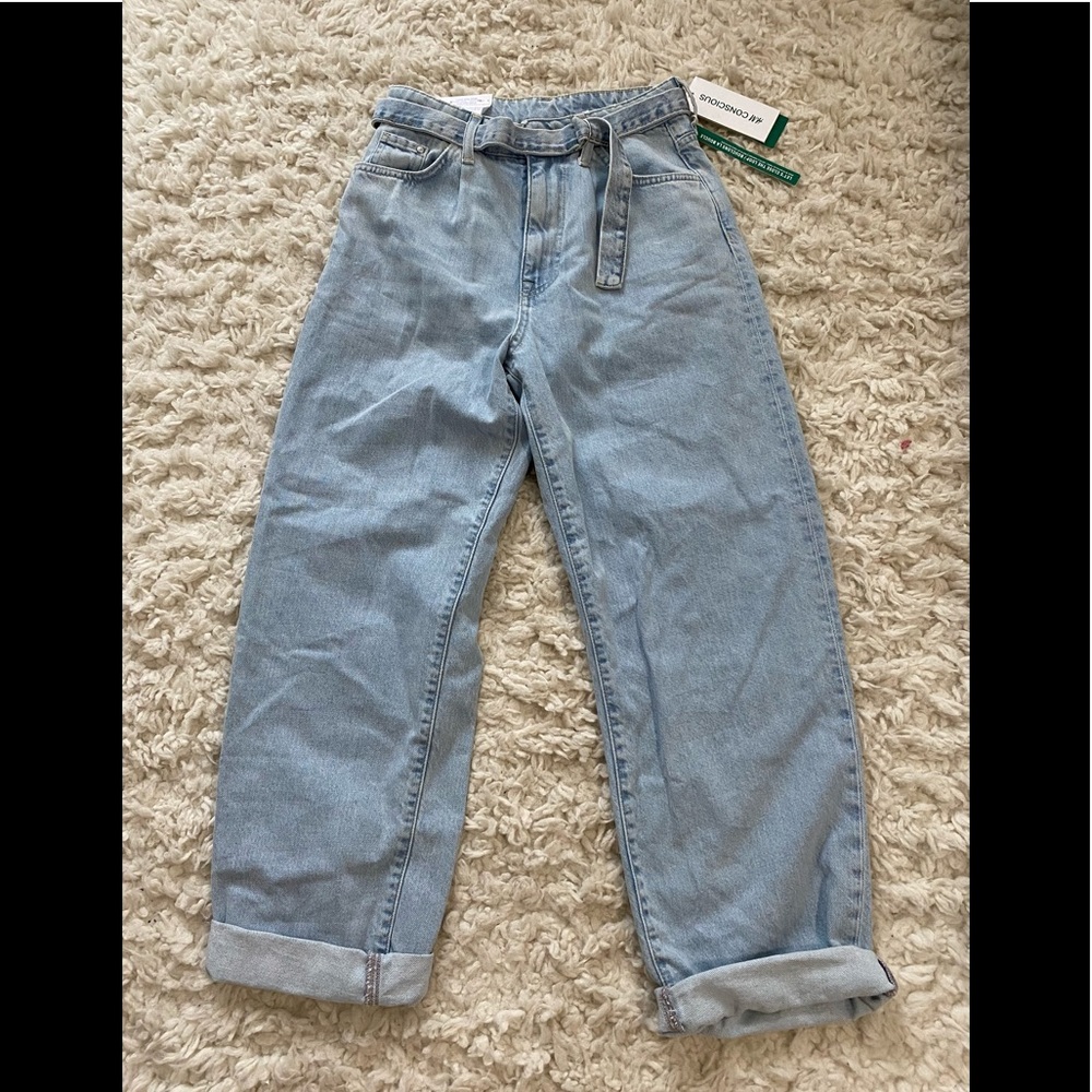 H&M Loose Mom Jeans High Waisted Ankle Length